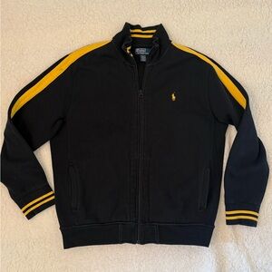 Polo Ralph Lauren zip track jacket yellow stripe XL unisex